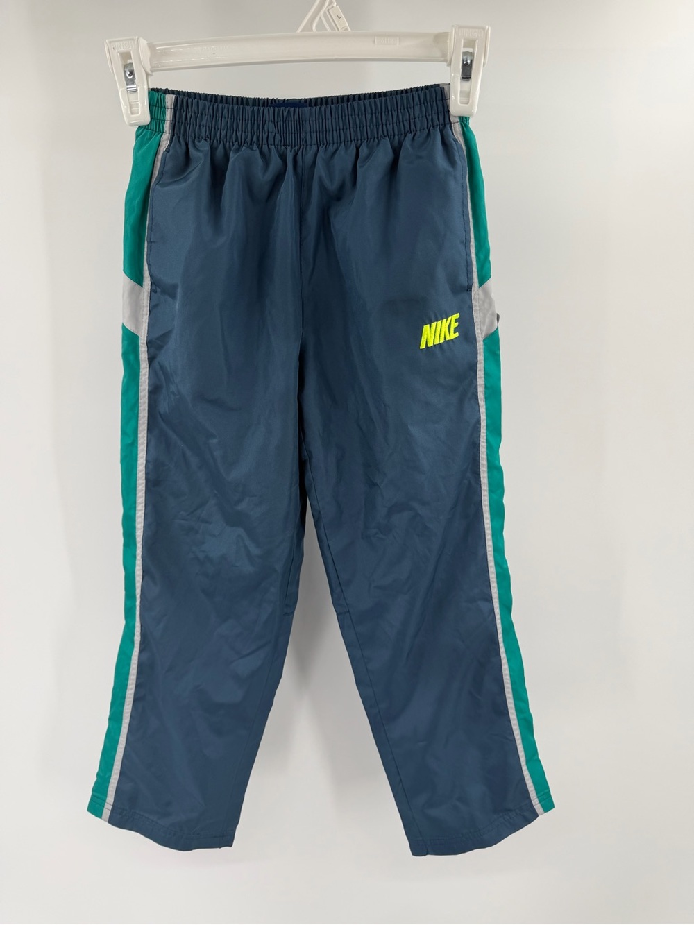 Nike Kids Navy and Teal Track Pants Soft Lined Size 7 boys